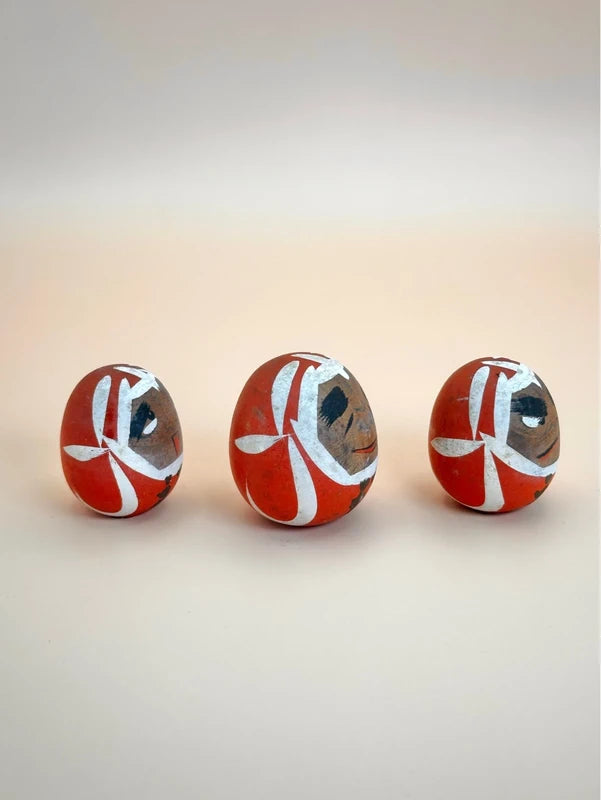 K05036 - Wooden Yamanaka Daruma Doll set