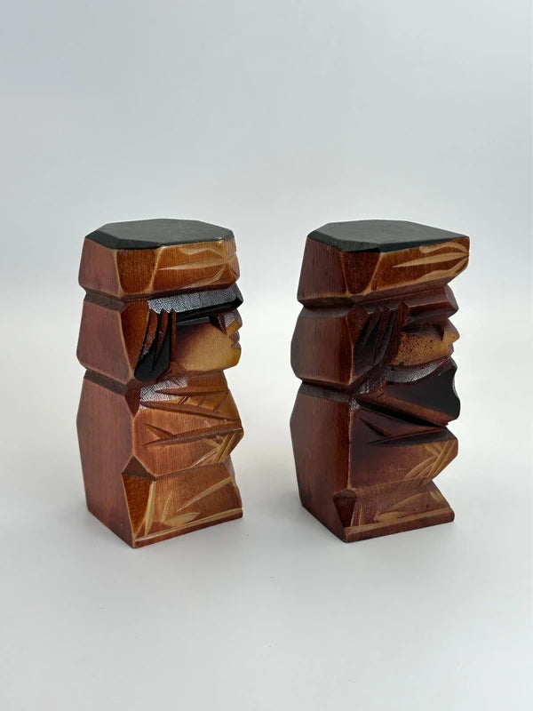 K10023 - Paire de poupées Sosaku Kokeshi – Ensemble couple Ainu
