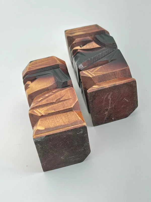 K10023 - Paire de poupées Sosaku Kokeshi – Ensemble couple Ainu