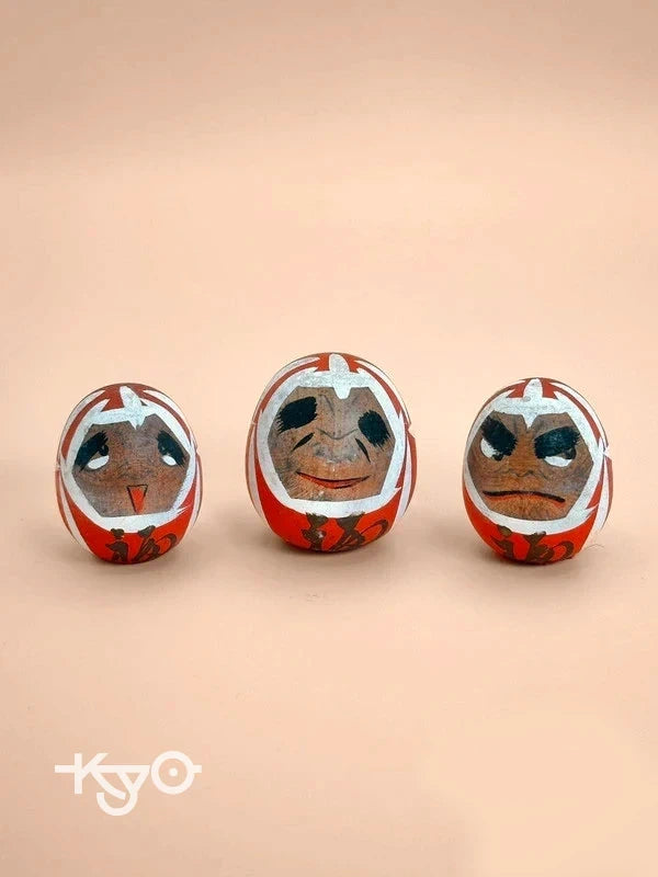 K05036 - Wooden Yamanaka Daruma Doll set