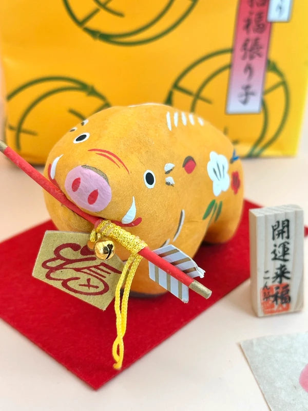 FT142 - Inoshishi no Hariko - Papier-mâché boar 猪の張り子