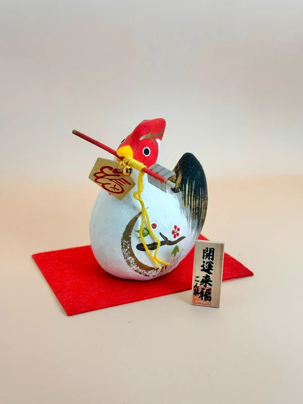 FT142 - Coq en papier mâché japonais