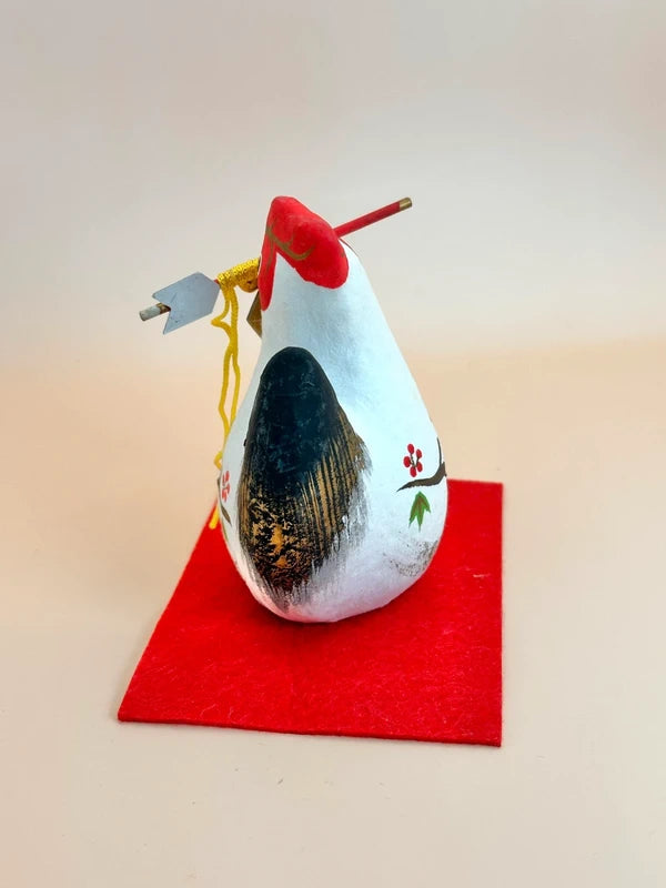 FT142 - Coq en papier mâché japonais