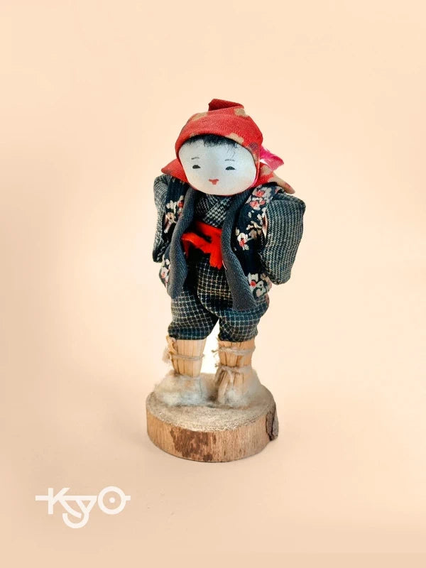 K15077 - Artisanat folklorique vintage Mingei Ningyō