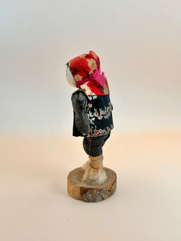 K15077 - Artisanat folklorique vintage Mingei Ningyō