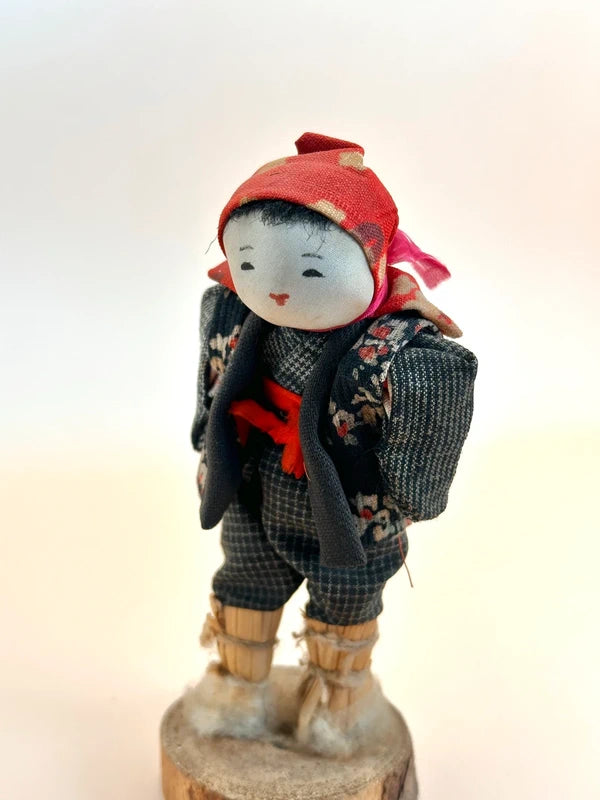 K15077 - Artisanat folklorique vintage Mingei Ningyō