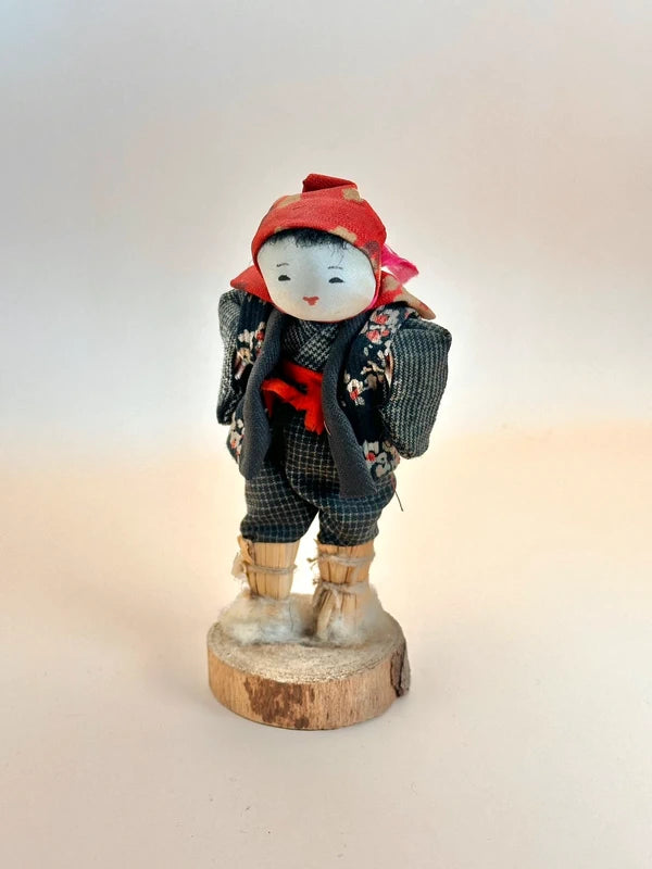 K15077 - Artisanat folklorique vintage Mingei Ningyō