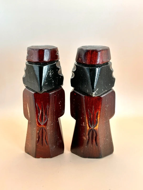 K15080 - Paire de poupées Sosaku Kokeshi – Ensemble couple Ainu