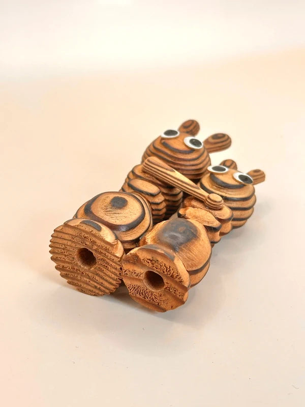 FT155 - Japan Folk crafts Rabbit Cryptomeria