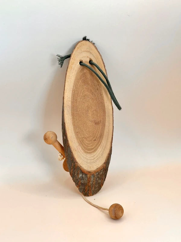 TB11 - Cloche hibou en bois vintage des années 80 par Swinbell 株式会社スウィンベル