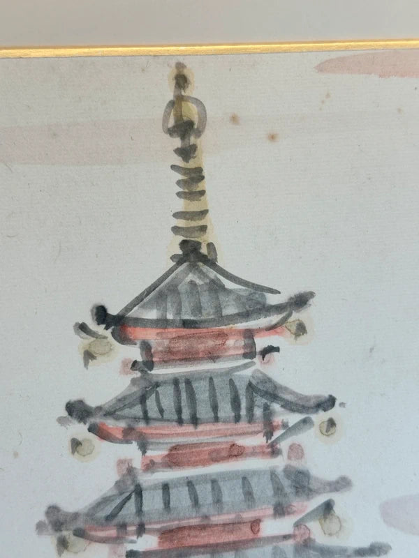 SHP139 - Carte originale Shikishi 五重塔