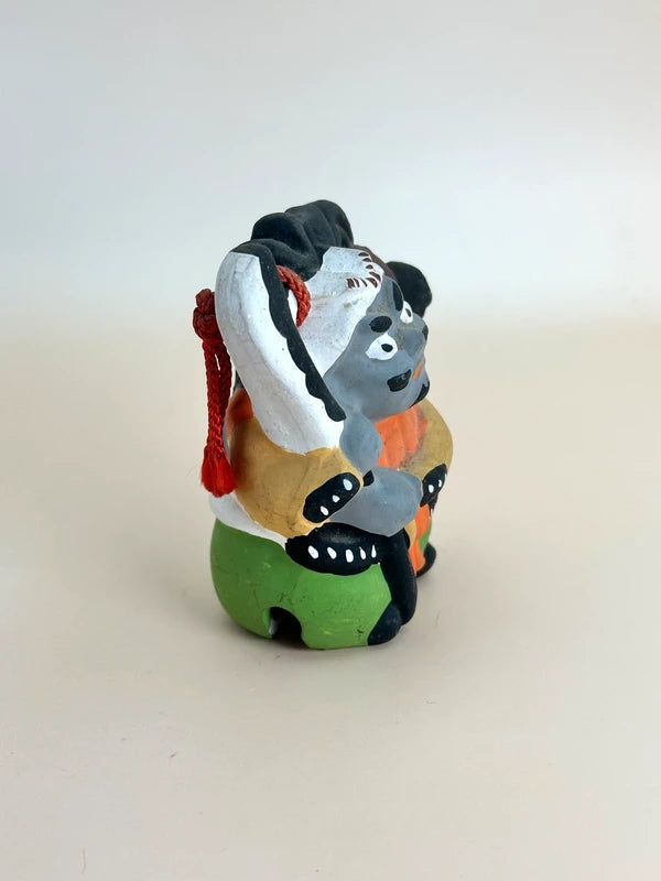 CB060 - RARE cloche en argile Ōtsu-e Dorei de Benkei