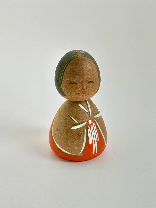 K05032 - Vintage Miko mini Kokeshi Doll