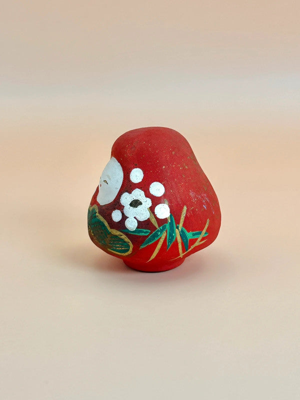 FT124 - Vintage Kaga Hachiman Okiagari Daruma doll