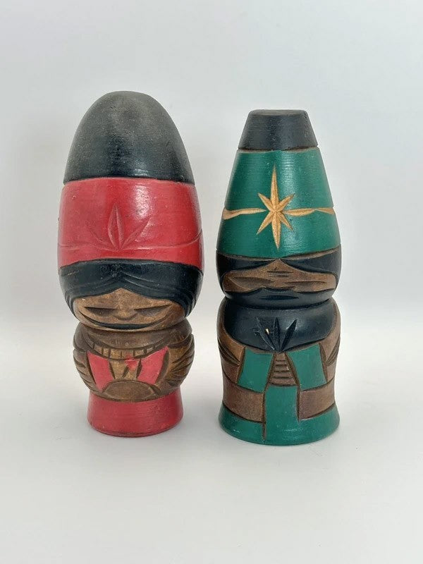 K15008 - Sosaku kokeshi doll Ainu set