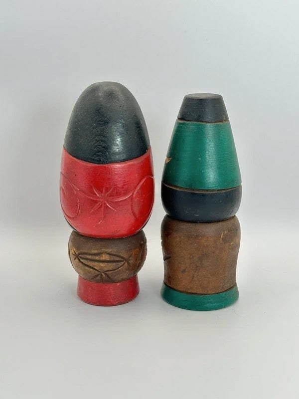 K15008 - Sosaku kokeshi doll Ainu set