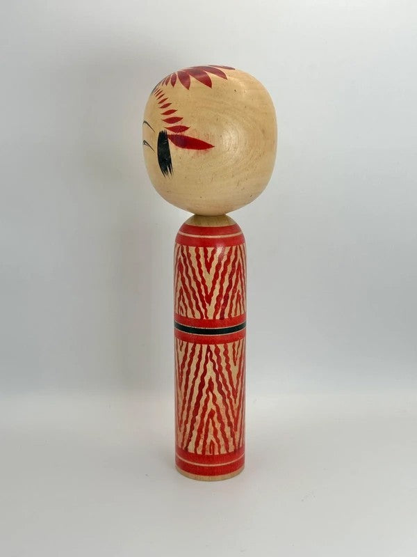 K25022 - Traditional Togatta kokeshi by Sato Masahiro