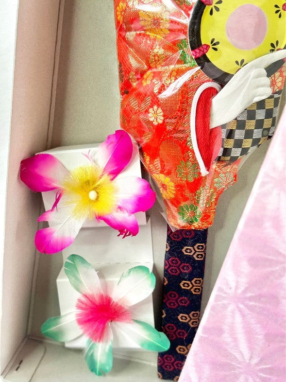 FT02 - Vintage Japanese Handcrafted Hagoita Paddle - Hanetsuki