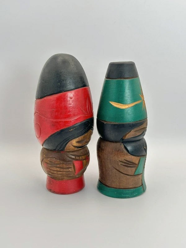 K15008 - Sosaku kokeshi doll Ainu set