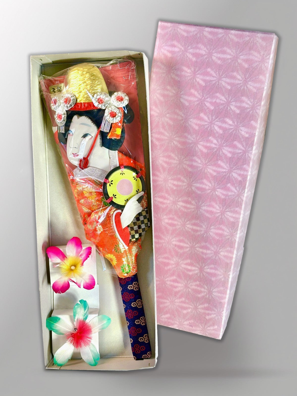 FT02 - Vintage Japanese Handcrafted Hagoita Paddle - Hanetsuki