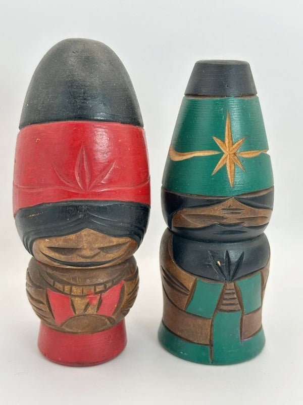 K15008 - Sosaku kokeshi doll Ainu set