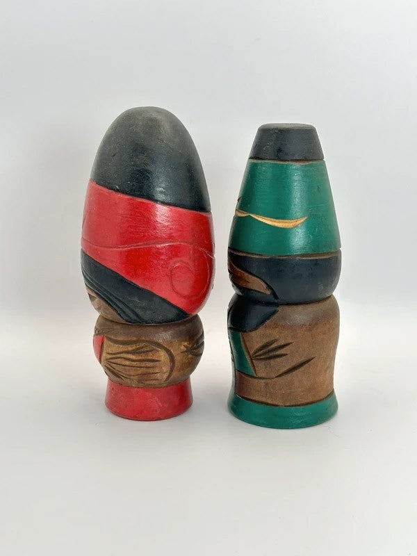 K15008 - Sosaku kokeshi doll Ainu set