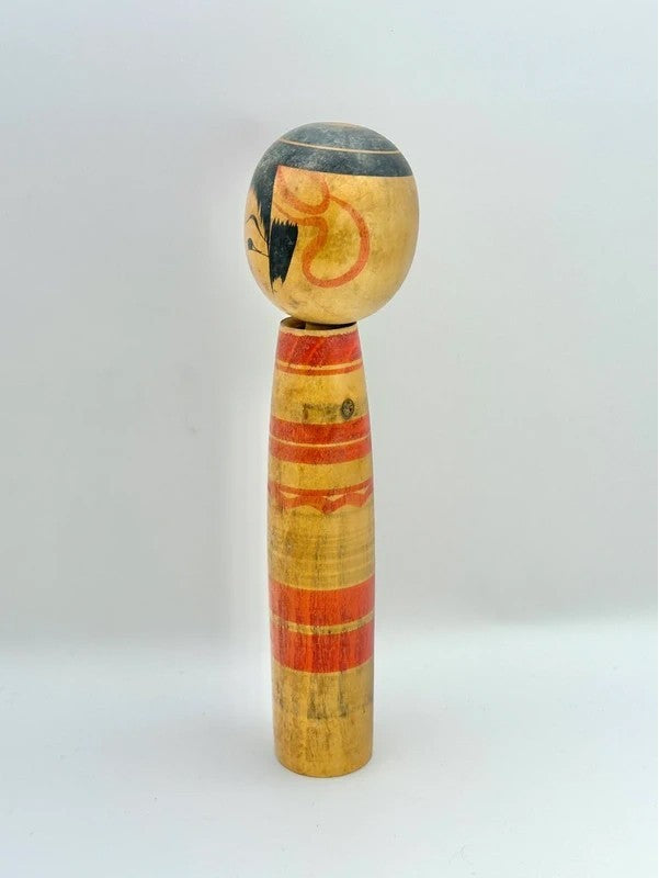 K20060 - Traditional Tsuchiyu Kokeshi by Kyuya Sato 佐藤久弥