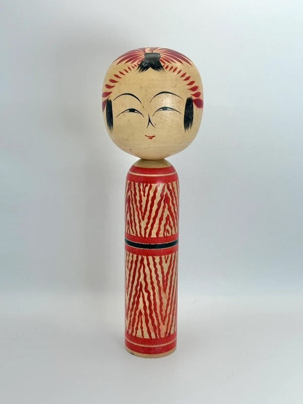 K25022 - Traditional Togatta kokeshi by Sato Masahiro