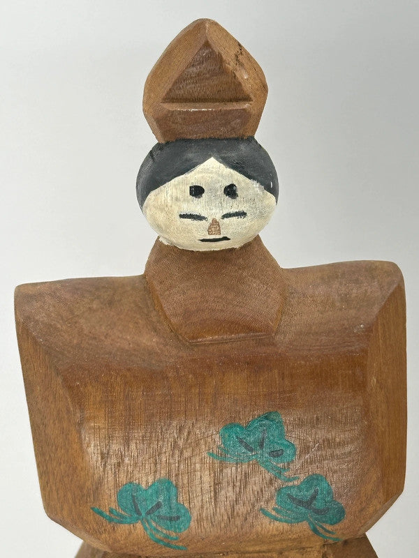 FT07 - Jouet folklorique japonais - paire de poupées en bois Hina