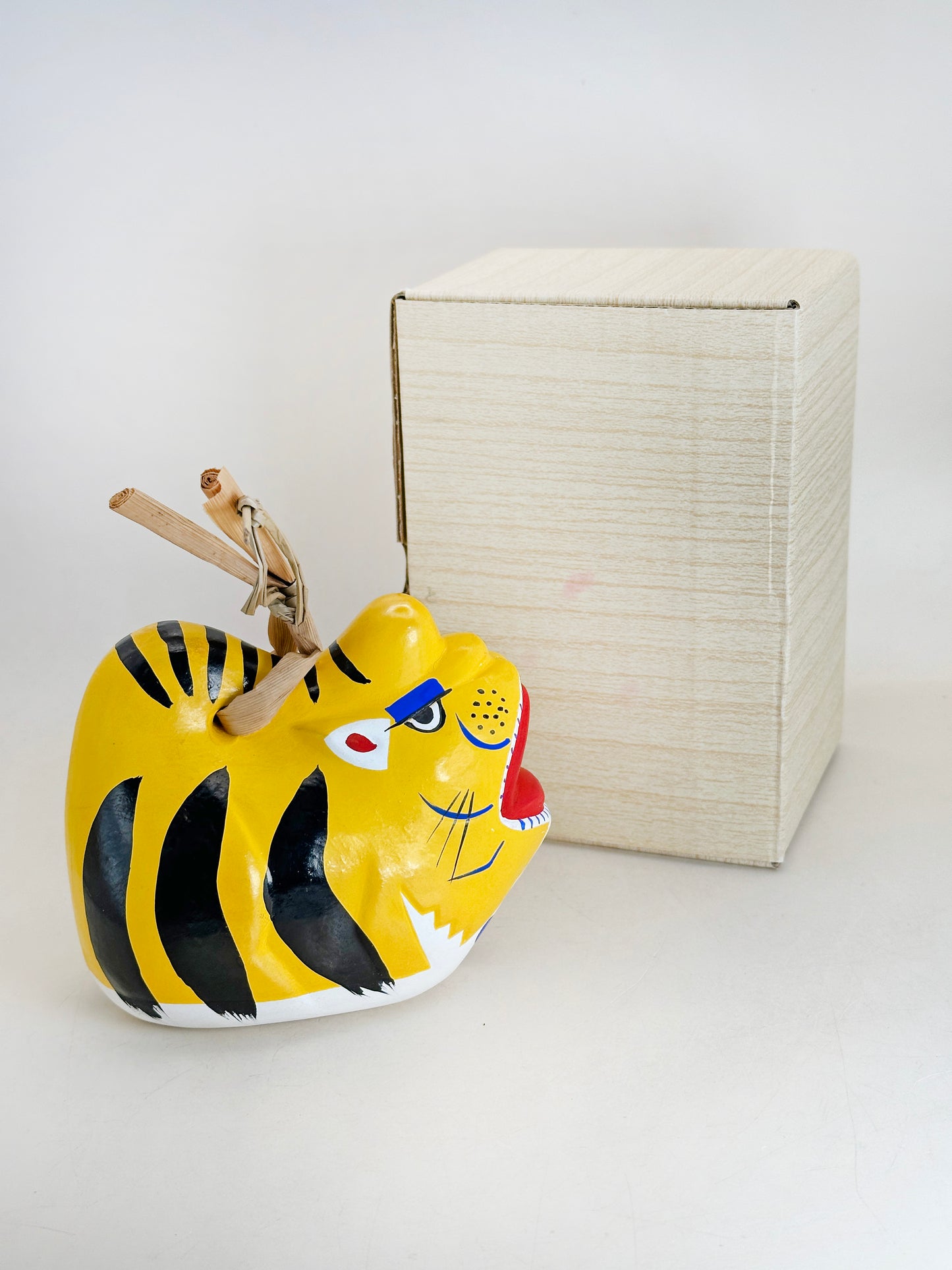 CB259 - Clochette en argile Dorei du Tigre Nogomi Ningyō