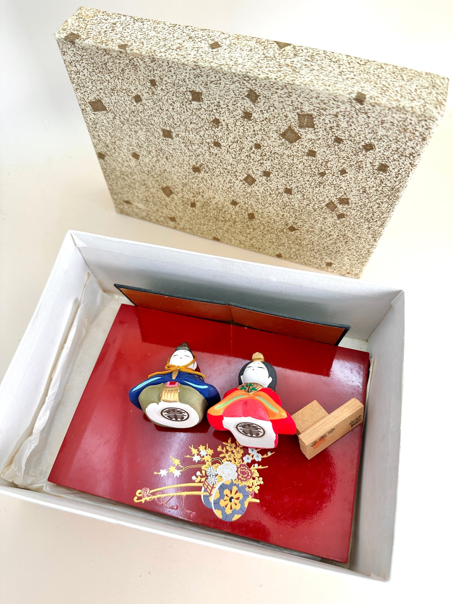 FT211 - Kyoto ceramic hina doll set by Shimoda Kaho 嶌田香甫