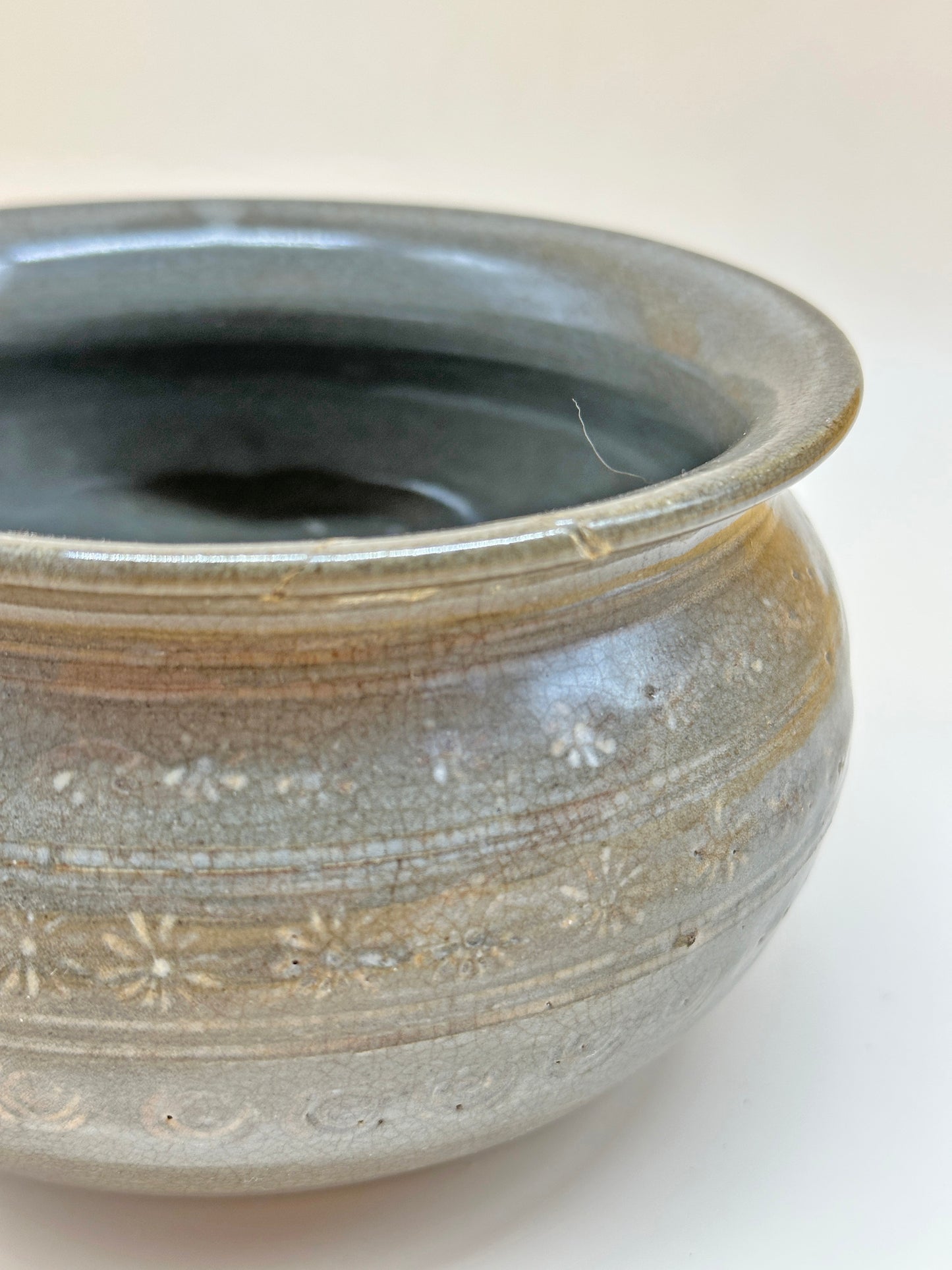 TC03 - Mishima-yaki Tea ceremony Kensui Waste-water bowl 建水