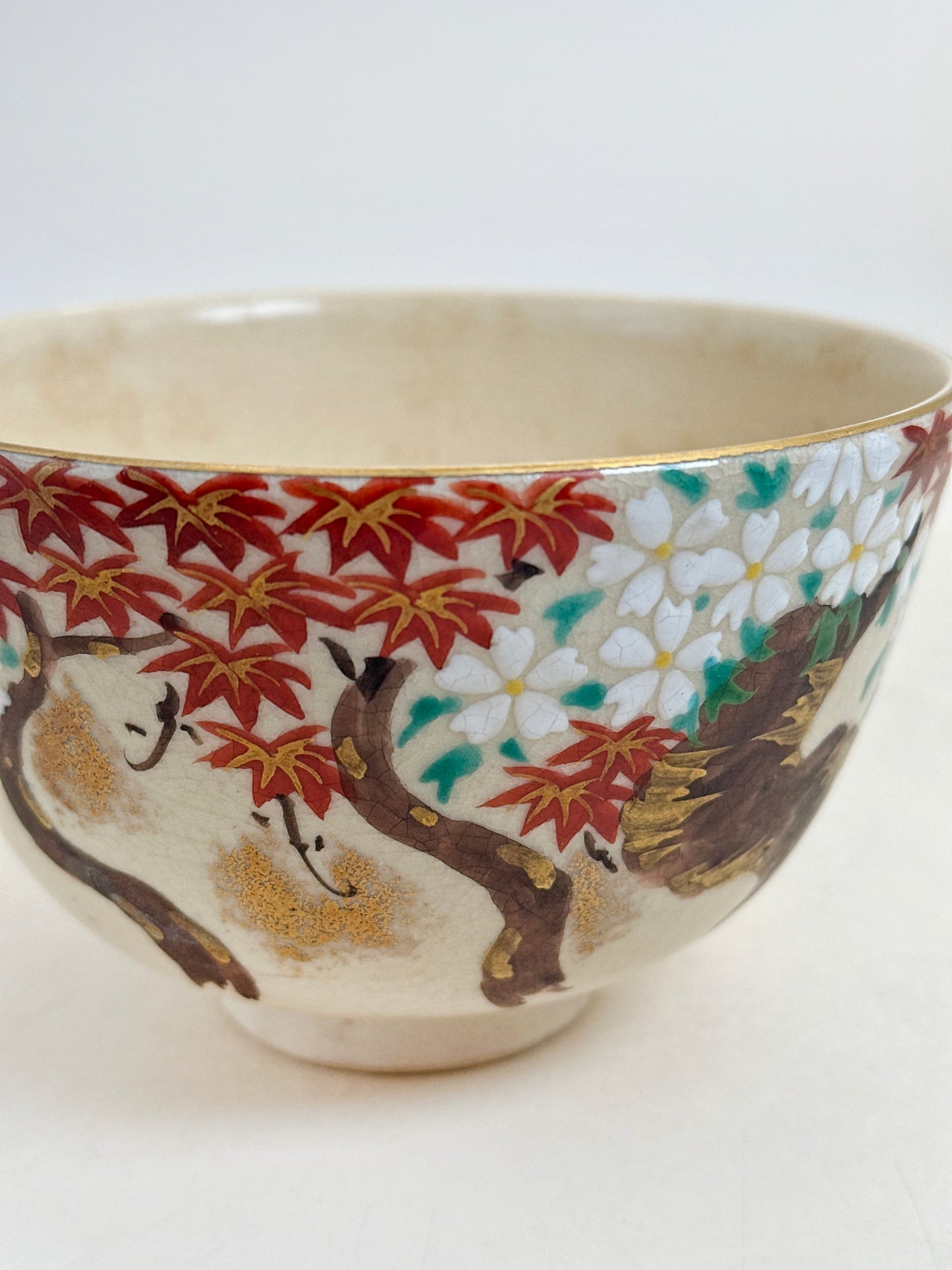 TC110 - Kiyomizu-yaki Chawan Matcha Bowl 清水焼
