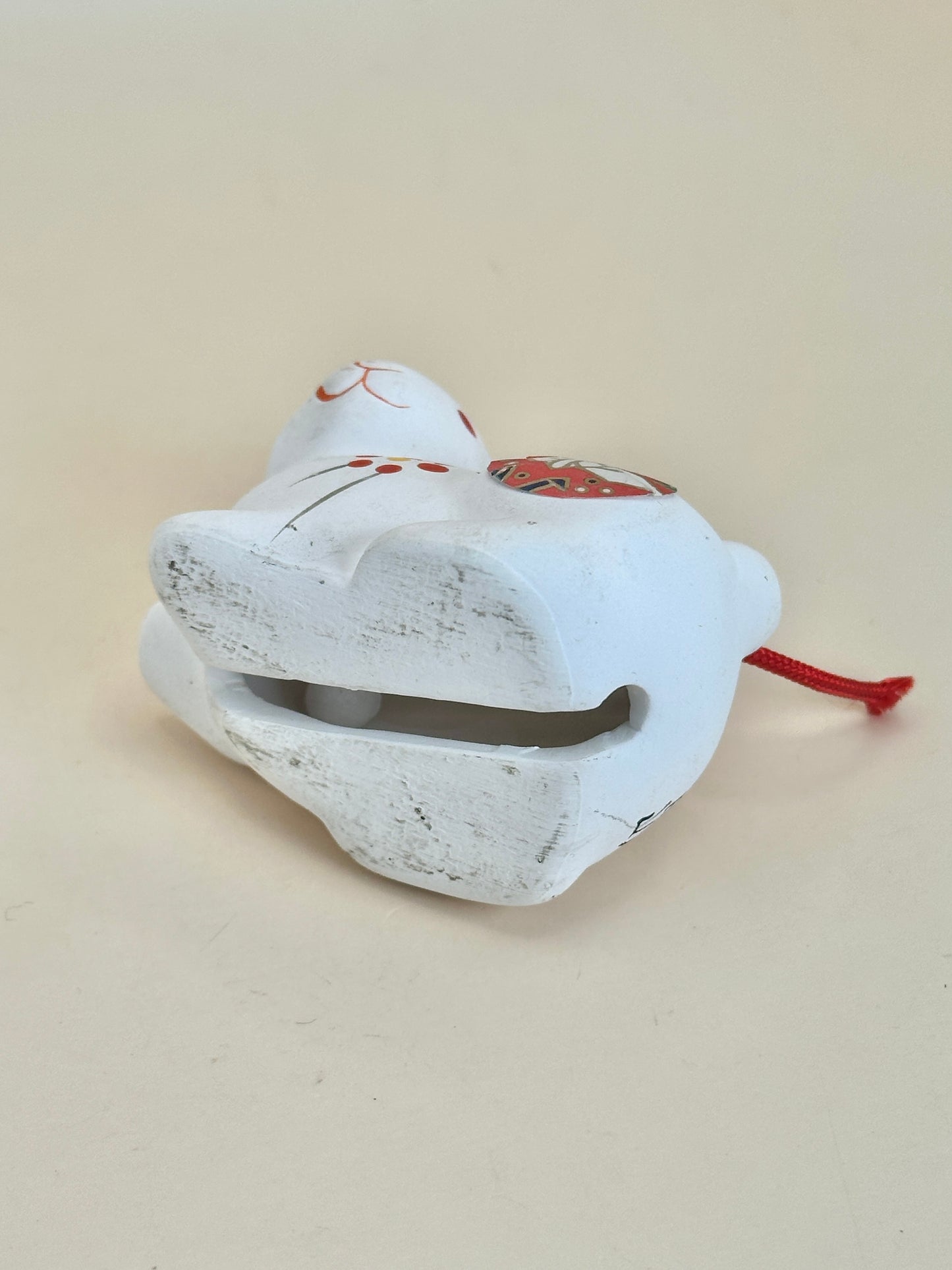 CB089 - Rabbit Dorei Clay Bell - Fukagawa Naritasan 深川成田山