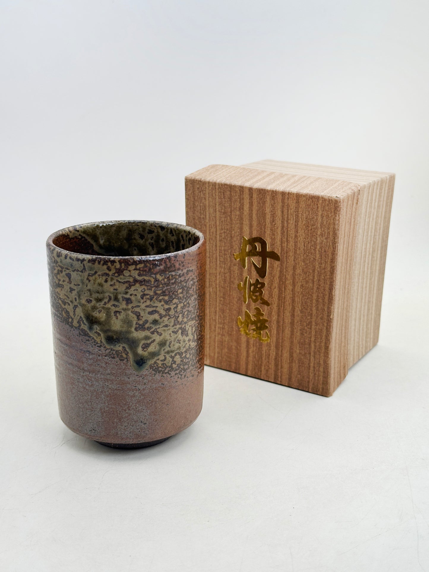 TB320 - Tamba-yaki Yunomi Tea Cup 丹波焼