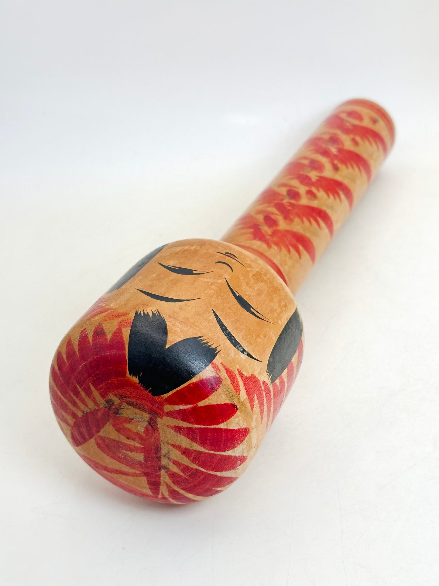 K30062 - Traditional Togatta kokeshi by Fumio Sato 佐藤文男