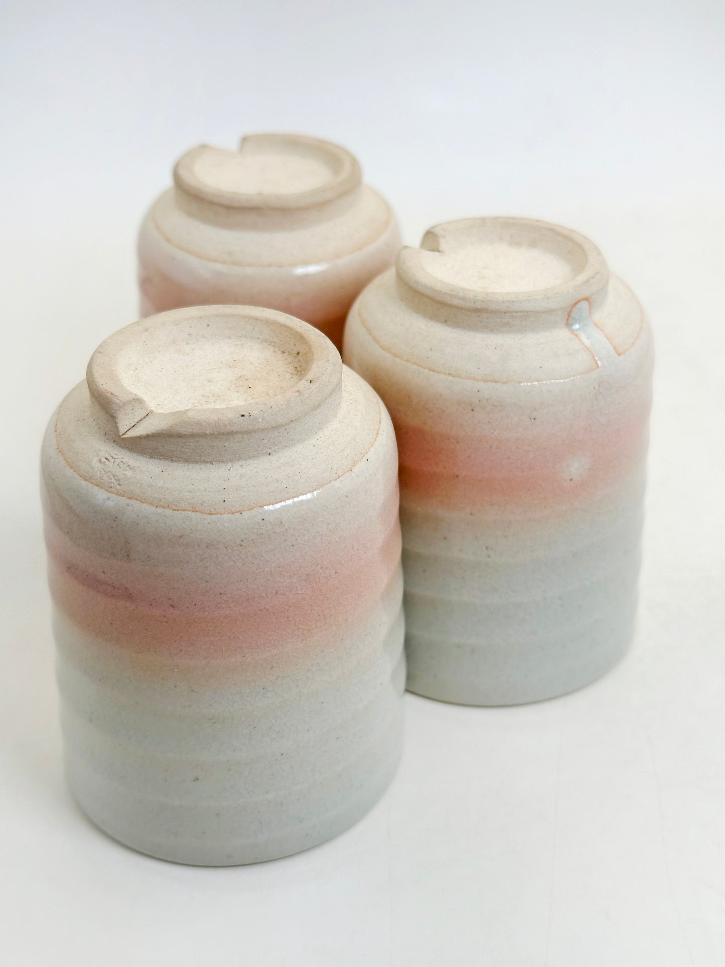 TB329 - Hagi-yaki yunomi tea cup set 萩焼