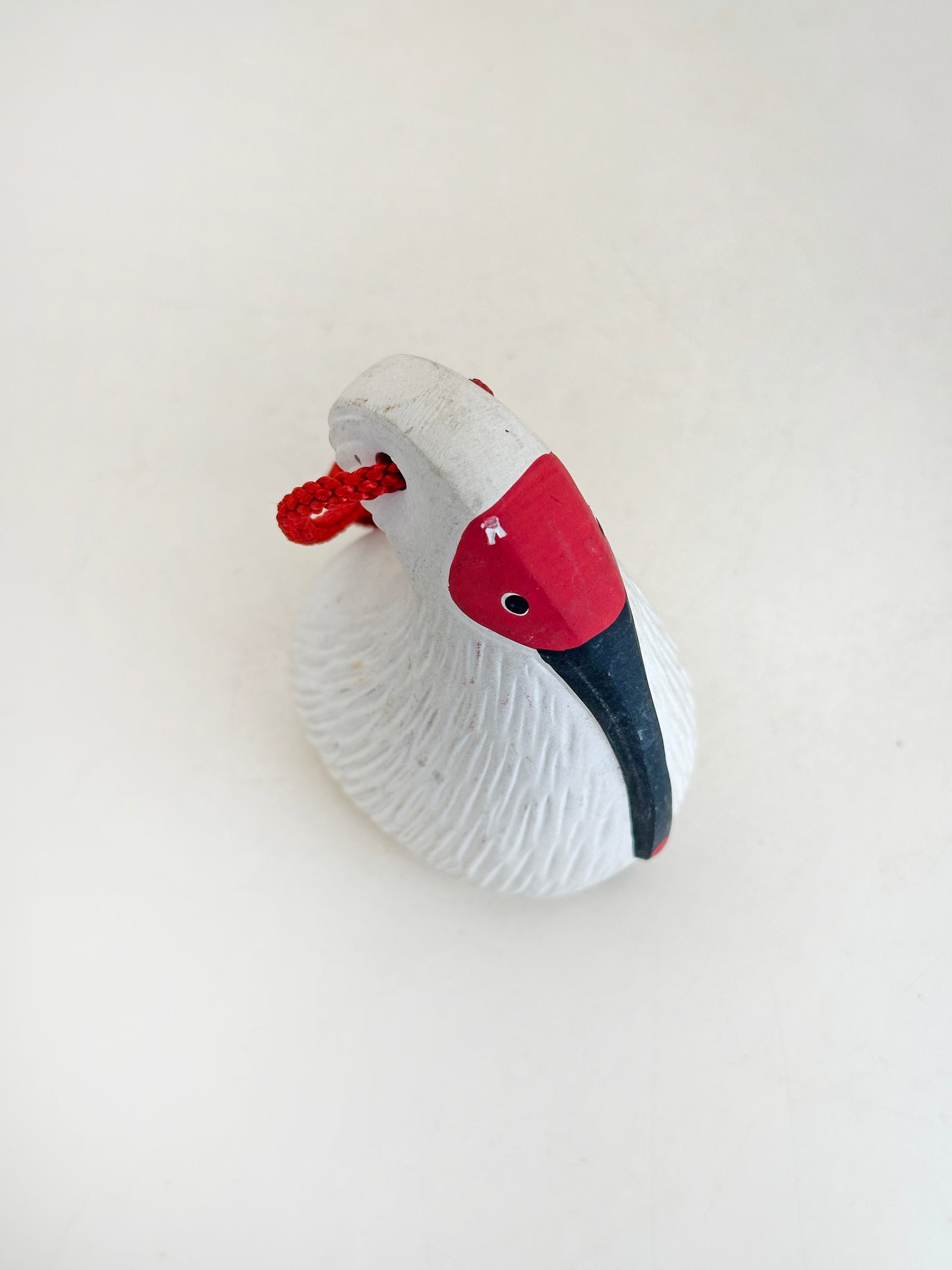 CB255 - Dorei, clochette en argile de l'ibis à crête 朱鷺
