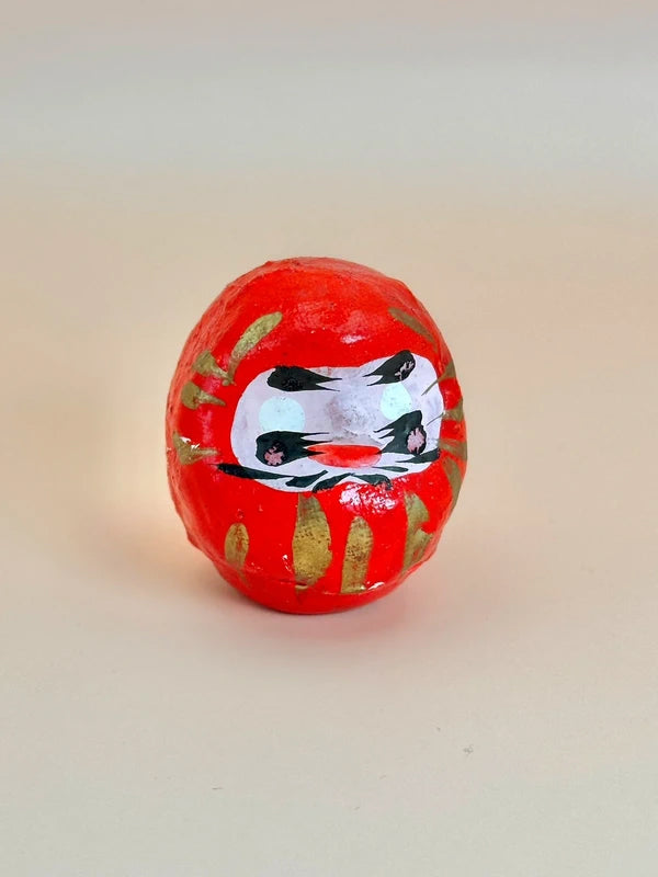 FT125 - Poupée daruma vintage fabriquée à la main