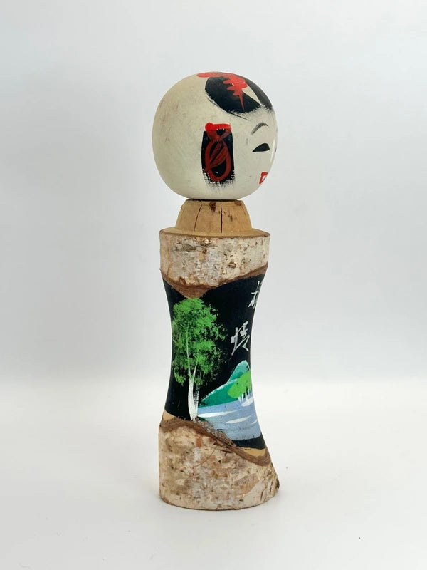K18070 - Poupée kokeshi souvenir Onsen︱Lac Shirakaba 白樺湖