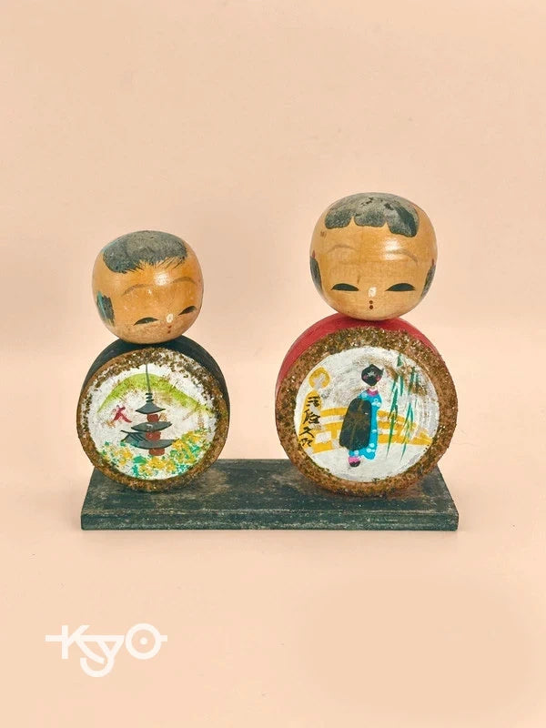 FT88 - Poupée kokeshi omiyage de Kyoto︱Pagode 五重塔
