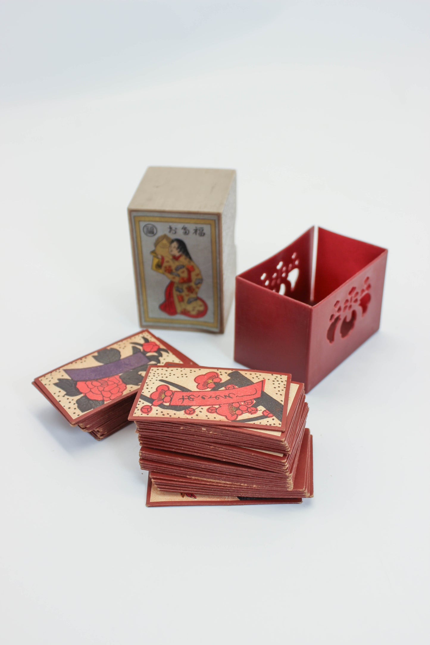 FT506 - Vintage Japanese Hanafuda card game set 花札
