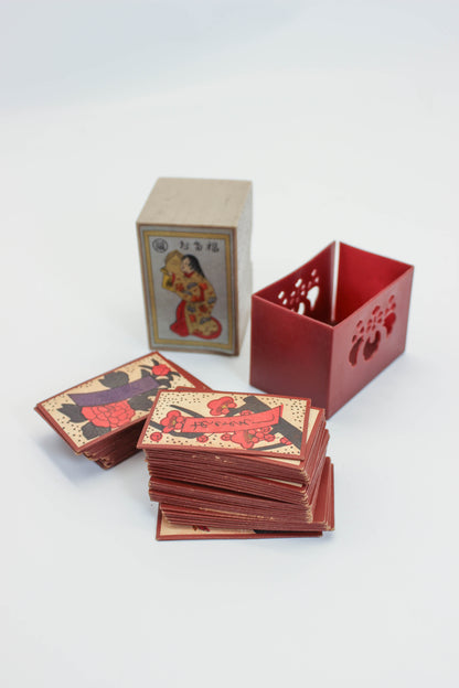 FT506 - Vintage Japanese Hanafuda card game set 花札