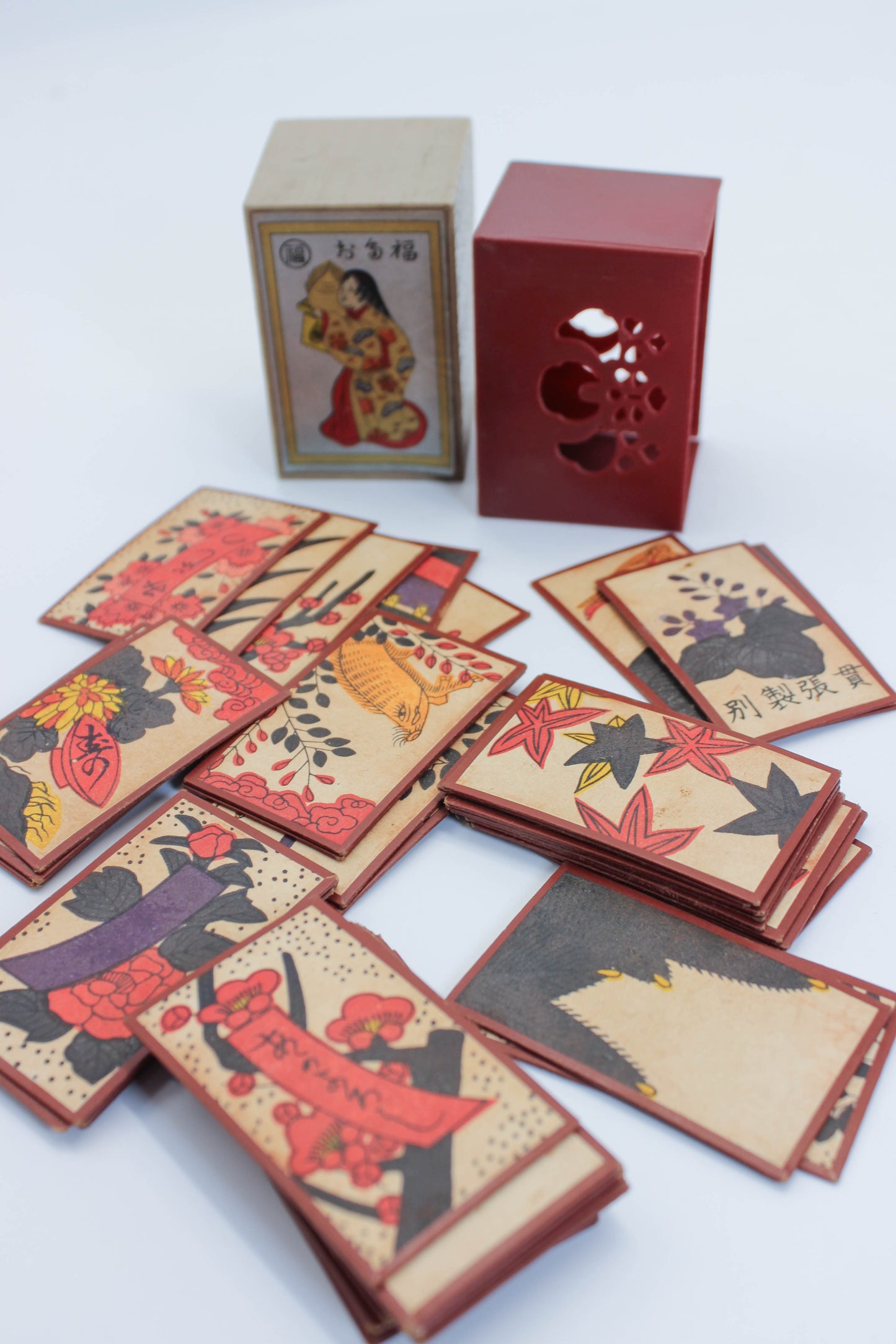 FT506 - Vintage Japanese Hanafuda card game set 花札