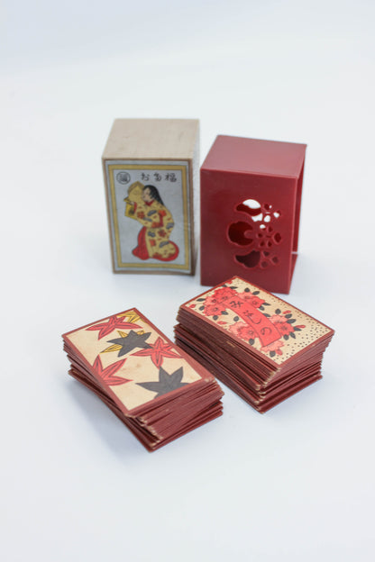 FT506 - Vintage Japanese Hanafuda card game set 花札
