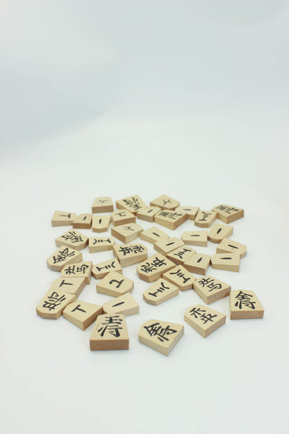 FT513 - Antique Japanese Shogi Chess Set 御將棋駒