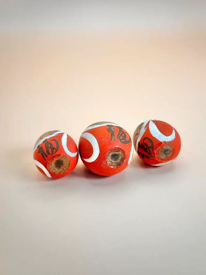 K05036 - Wooden Yamanaka Daruma Doll set