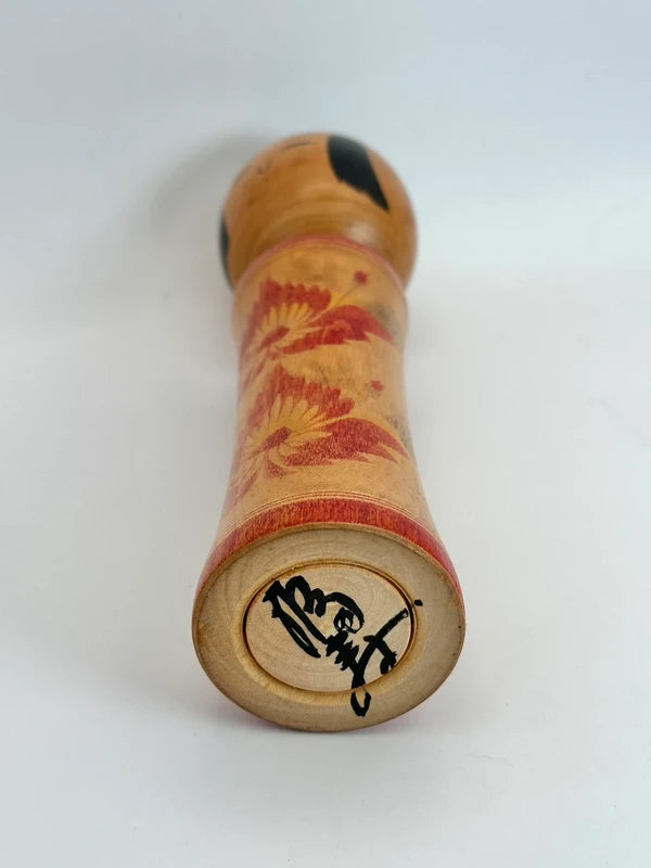 K18004 - Kokeshi traditionnel Naruko par Yusa Fukuju 遊佐福壽