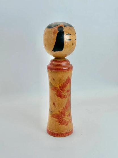 K18004 - Kokeshi traditionnel Naruko par Yusa Fukuju 遊佐福壽