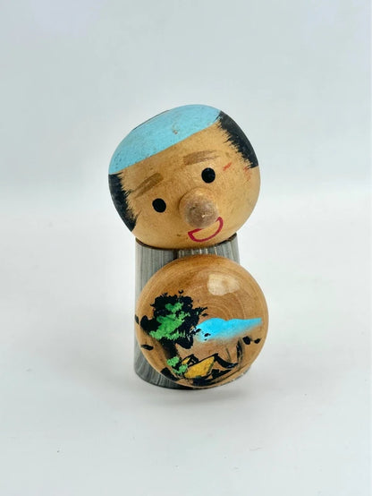 K10122 - Kokeshi omiyage vintage Waka no Yu 若の湯
